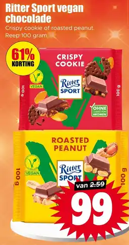 Dirk Ritter Sport vegan chocolade aanbieding