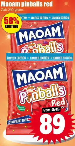 Dirk Maoam pinballs red aanbieding