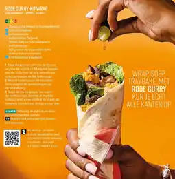 Albert Heijn Rode curry-kipwrap aanbieding