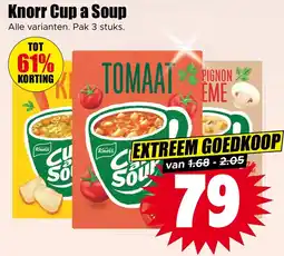 Dirk Knorr Cup a Soup Alle varianten. Pak 3 stuks. aanbieding