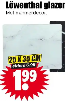Dirk Löwenthal glazen snijplank aanbieding