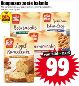 Dirk Koopmans zoete bakmix aanbieding