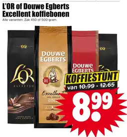 Dirk L'OR of Douwe Egberts Excellent koffiebonen aanbieding