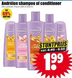 Dirk Andrélon shampoo of conditioner aanbieding