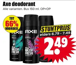 Dirk Axe deodorant aanbieding