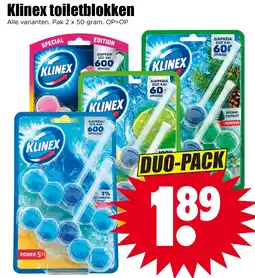Dirk Klinex toiletblokken aanbieding