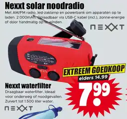 Dirk Nexxt solar noodradio aanbieding