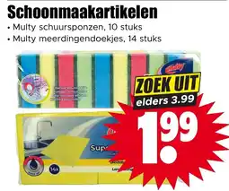 Dirk Multy schuursponzen, 10 stuks
Multy meerdingendoekjes, 14 stuks aanbieding
