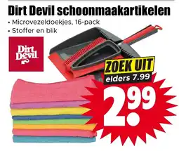 Dirk Dirt Devil schoonmaakartikelen aanbieding