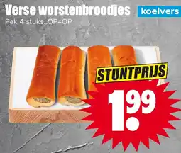 Dirk Verse worstenbroodjes aanbieding
