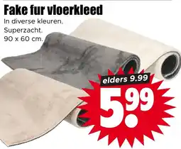 Dirk Fake fur vloerkleed aanbieding