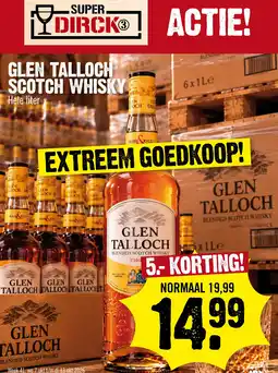 Super Dirck 3 Glen talloch scotch whisky aanbieding