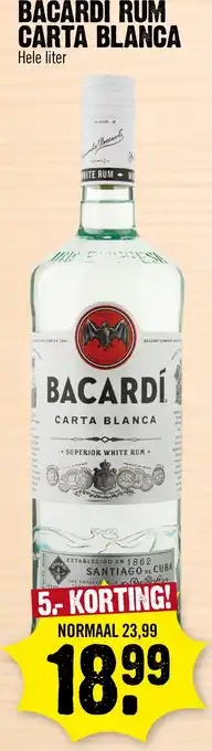 Bacardi rum carta blanca