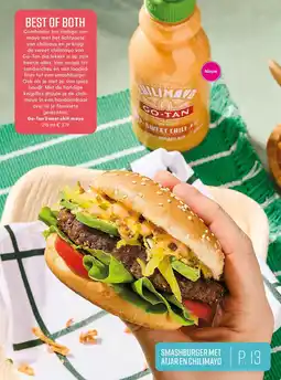 Albert Heijn Smashburger met atjar en chilimayo aanbieding