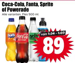 Dirk Coca-Cola, Fanta, Sprite of Powerade aanbieding