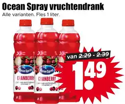 Dirk Ocean Spray vruchtendrank aanbieding
