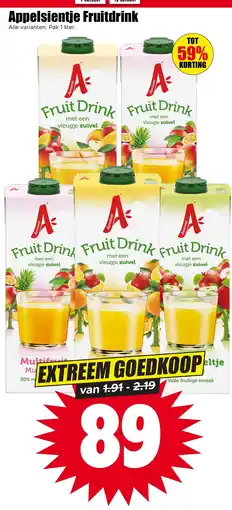 Dirk Appelsientje Fruitdrink aanbieding