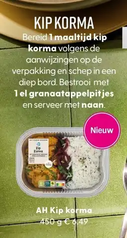 Albert Heijn AH Kip korma aanbieding