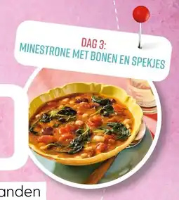 Albert Heijn Minestrone met bonen en spekjes aanbieding