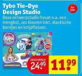 Kruidvat Tybo tie-dye design studio aanbieding