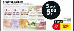 Kruidvat Kruidvat maskers aanbieding