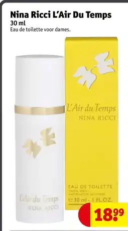Kruidvat Nina Ricci L'Air Du Temps aanbieding