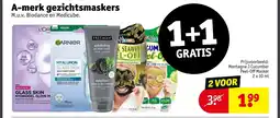 Kruidvat A-merk gezichtsmaskers aanbieding