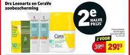 Kruidvat Drs Leenarts en CeraVe zonbescherming aanbieding