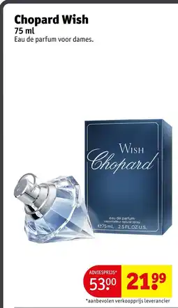 Kruidvat Chopard Wish aanbieding