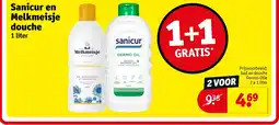 Kruidvat Sanicur en Melkmeisje douche aanbieding