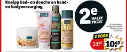 Kruidvat Kneipp bad- en douche en hand- en bodyverzorging aanbieding