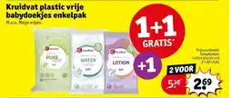 Kruidvat Kruidvat plastic vrije babydoekjes enkelpak aanbieding