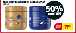 Kruidvat Nivea pot Essential en Cocoa butter aanbieding