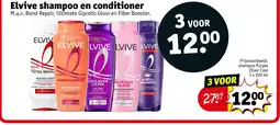 Kruidvat Elvive shampoo en conditioner aanbieding
