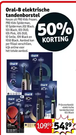 Kruidvat Oral-B elektrische tandenborstel aanbieding