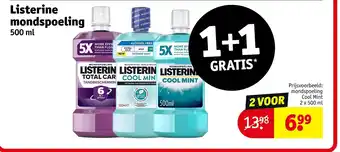 Kruidvat Listerine mondspoeling aanbieding