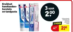 Kruidvat Kruidvat handtandenborstels en tandpasta aanbieding