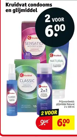 Kruidvat Kruidvat condooms en glijmiddel aanbieding
