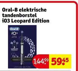 Kruidvat Oral-B elektrische tandenborstel iO3 Leopard Edition aanbieding