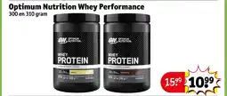 Kruidvat Optimum Nutrition Whey Performance aanbieding