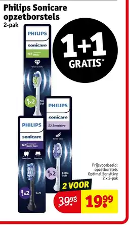 Kruidvat Philips Sonicare opzetborstels aanbieding