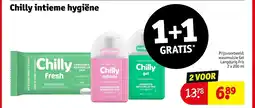 Kruidvat Chilly intieme hygiëne aanbieding