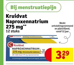 Kruidvat Kruidvat Naproxennatrium 275 mg aanbieding