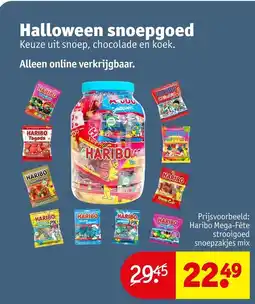 Kruidvat Haribo Mega-Fête strooigoed snoepzakjes mix aanbieding
