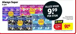Kruidvat Always Super aanbieding