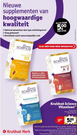 Kruidvat Kruidvat Science Vitamines aanbieding