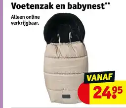 Kruidvat Voetenzak en babynest aanbieding