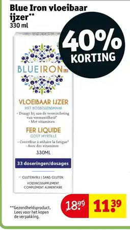 Kruidvat Blue Iron vloeibaar ijzer aanbieding
