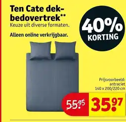 Kruidvat Ten Cate dekbedovertrek aanbieding