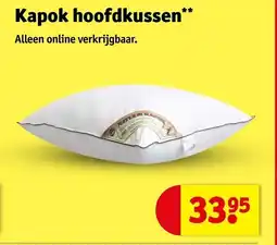 Kruidvat Kapok hoofdkussen aanbieding